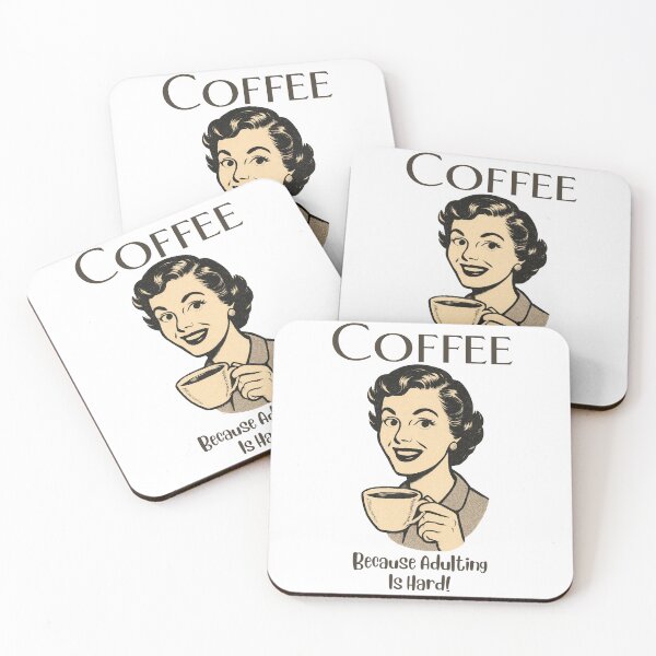 Item preview, Coffee, Because Adulting Is Hard - Woman designed and sold by DesignsByDinger.