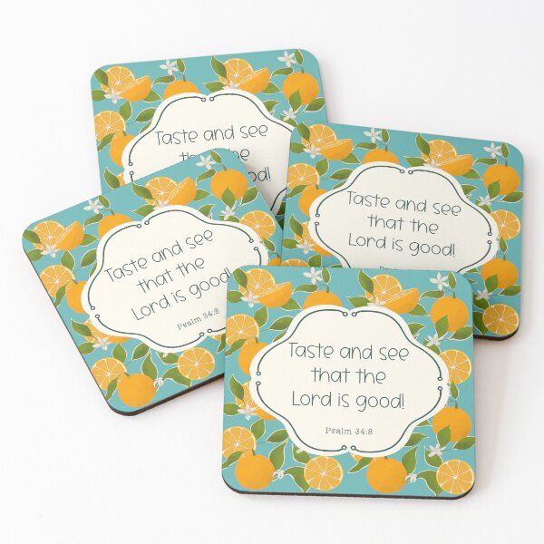 Item preview, Taste and see that the Lord is good! Psalm 34:8 designed and sold by Willow & Grace Designs.