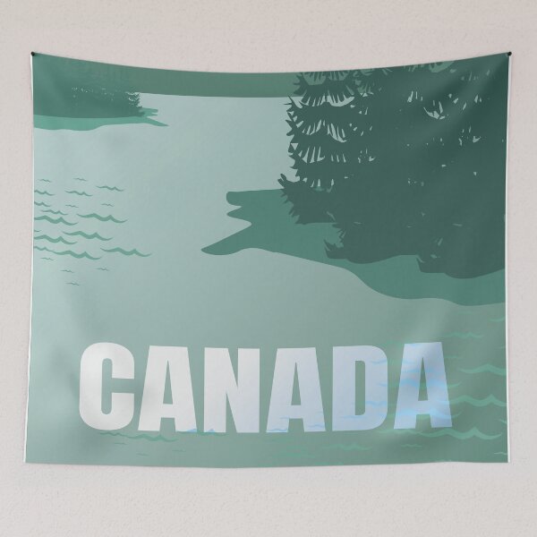 Item preview, Canada - Teal Green Blue Cold Landscape designed and sold by Navigation Art & Design.