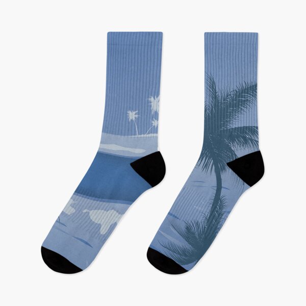 Item preview, Caribbean - Blue Hues Beach Palms Blue Hole designed and sold by Navigation Art & Design.