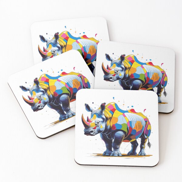 Item preview, Rhinoceros in a Paintstorm! designed and sold by dcohea.