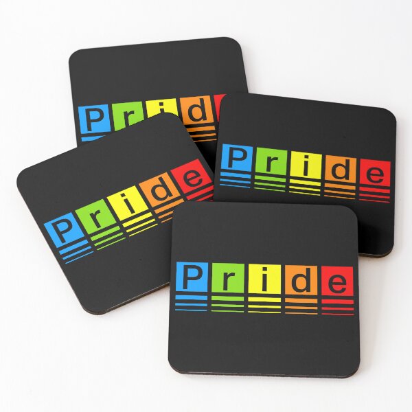 Item preview,  "Pride" Rainbow Color Block and Stripes Graphic designed and sold by SteadyRolling.