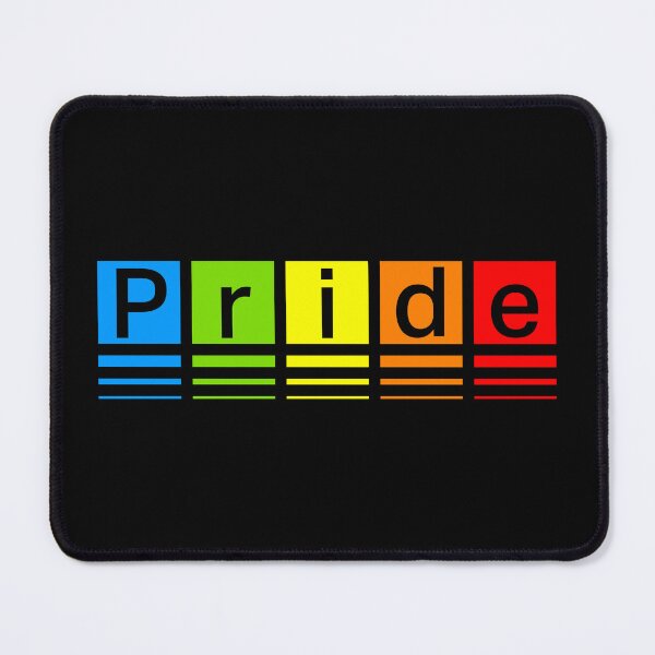 Item preview, "Pride" Rainbow Color Block and Stripes Graphic designed and sold by SteadyRolling.