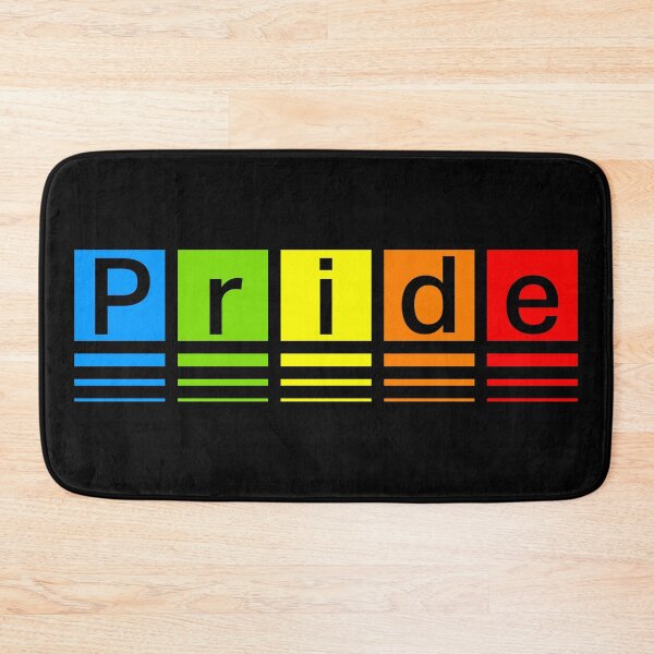 Item preview,  "Pride" Rainbow Color Block and Stripes Graphic designed and sold by SteadyRolling.