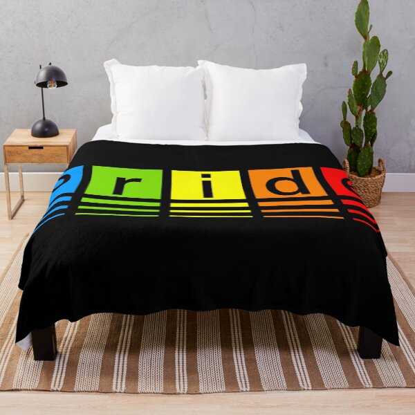 Item preview,  "Pride" Rainbow Color Block and Stripes Graphic designed and sold by SteadyRolling.