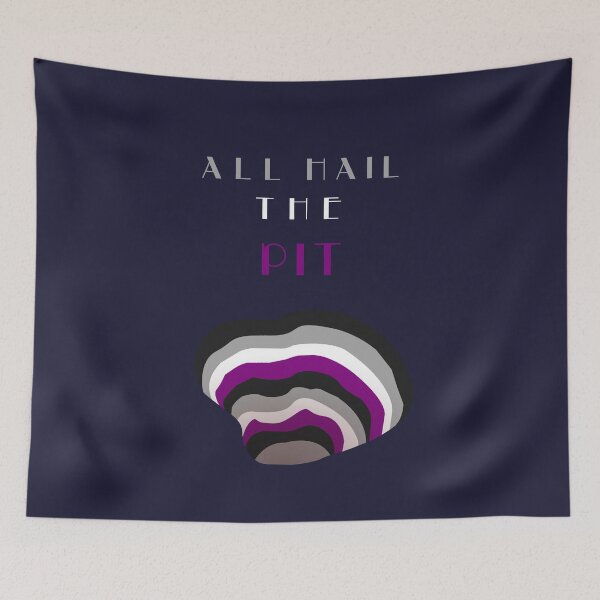 Item preview, All Hail The Pit Asexual Pride designed and sold by HiNayPod.