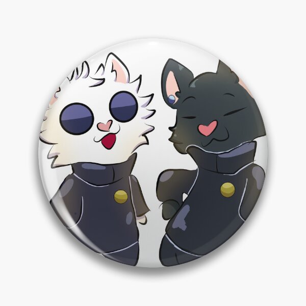 Item preview, Gojo Cat and Geto Cat JJK designed and sold by birbjoanna.