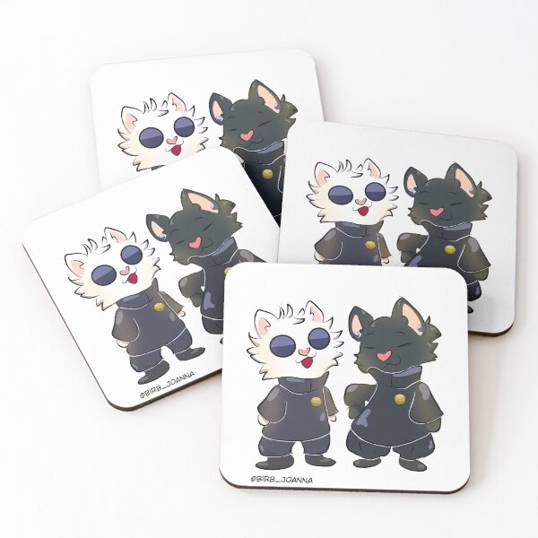 Item preview, Gojo Cat and Geto Cat JJK designed and sold by birbjoanna.