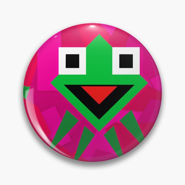 Item preview, Geometric Kermit (version 3/3 - pink background) designed and sold by Jessiwins19.