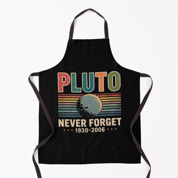 Item preview, Pluto Never Forget Retro Planet Art Print designed and sold by HustleBossLady247.