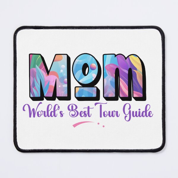 Item preview, Mom the Tour Guide – Whimsical Travel Quote Design designed and sold by Everglo Travels.