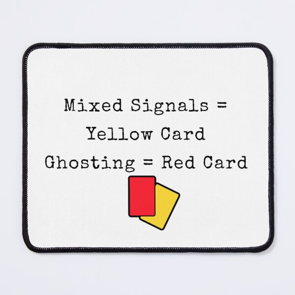 Item preview, Dating Fouls — Mixed Signals & Ghosting Card Design designed and sold by Pitch Please .
