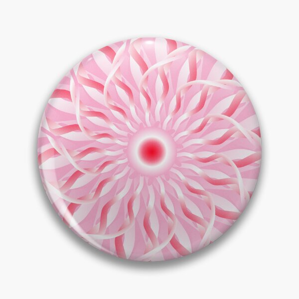 Item preview, Rose Pink Geometric Abstract Spiral Flower 5 designed and sold by Elsy's Art.