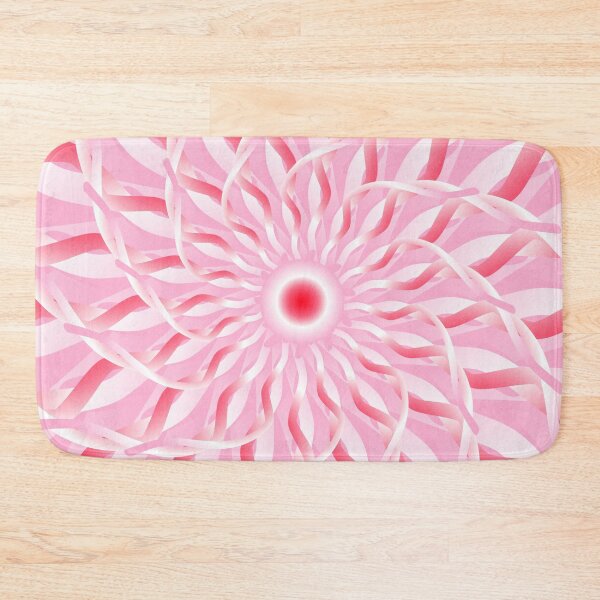 Item preview, Rose Pink Geometric Abstract Spiral Flower 5 designed and sold by Elsy's Art.