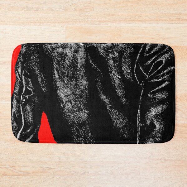 Item preview, Back of leather jacket over red background designed and sold by Olivia Braunsteiner.