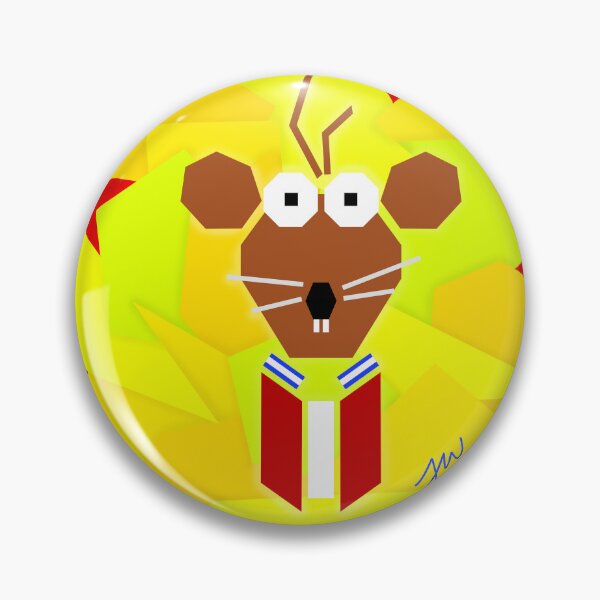 Item preview, Geometric Rizzo the Rat (version 1/2 - full background) designed and sold by Jessiwins19.
