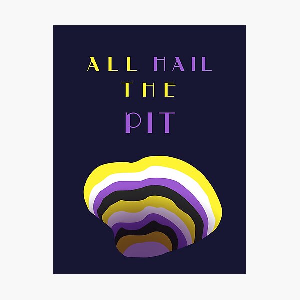 Item preview, Alle huldigen dem Pit Nonbinary Pride designed and sold by HiNayPod.