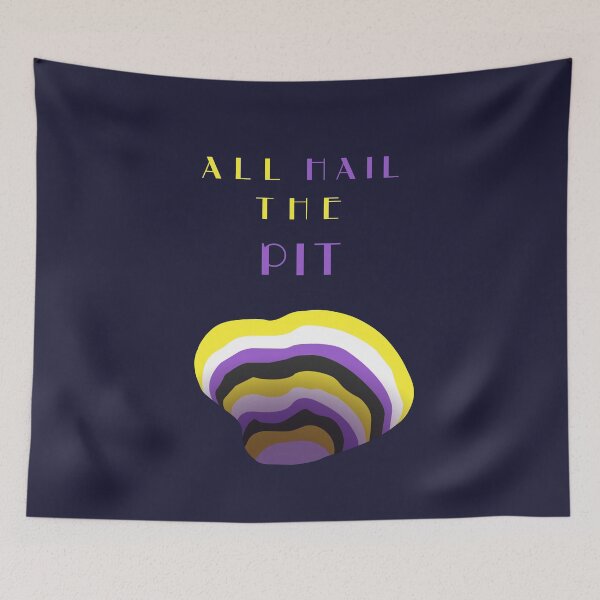 Item preview, All Hail The Pit Nonbinary Pride designed and sold by HiNayPod.