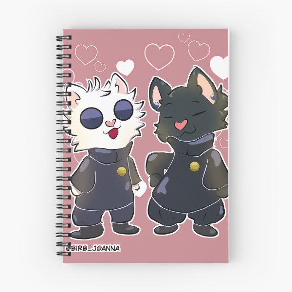 Item preview, Pink Gojo Cat and Geto Cat JJK SatoSugu designed and sold by birbjoanna.