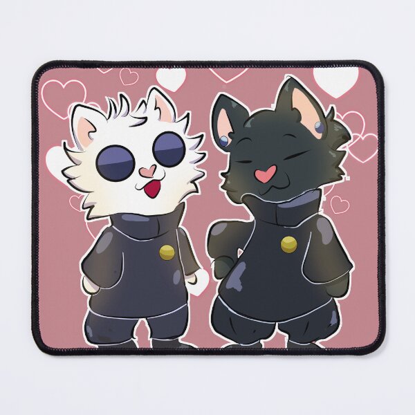 Item preview, Pink Gojo Cat and Geto Cat JJK SatoSugu designed and sold by birbjoanna.