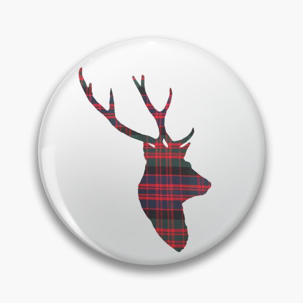 Item preview, Stag in Modern MacDonald Tartan designed and sold by Murph's Images.