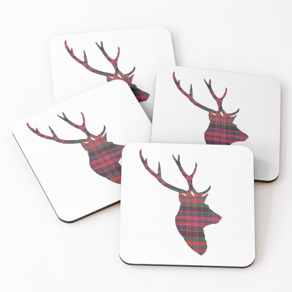Item preview, Stag in Modern MacDonald Tartan designed and sold by Murph's Images.