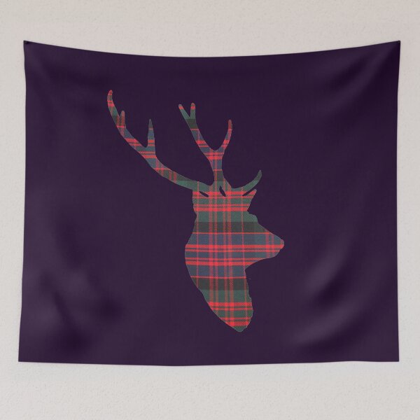 Item preview, Stag in Modern MacDonald Tartan designed and sold by Murph's Images.
