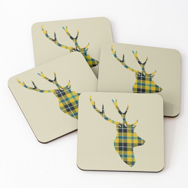 Item preview, Stag in Cornish Tartan designed and sold by Murph's Images.