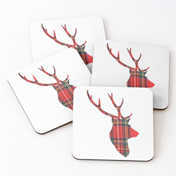 Item preview, Stag in Royal Stewart Tartan designed and sold by Murph's Images.