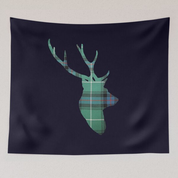 Item preview, Stag in MacDonald of the Isles Hunting Tartan designed and sold by Murph's Images.