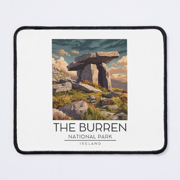 Item preview, A Vintage Illustration of The Burren National Park - Ireland  designed and sold by GoodOldVintage.