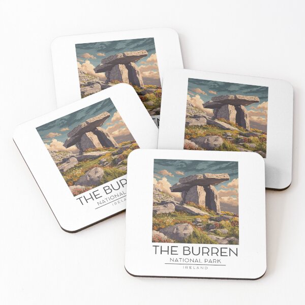 Item preview, A Vintage Illustration of The Burren National Park - Ireland  designed and sold by GoodOldVintage.
