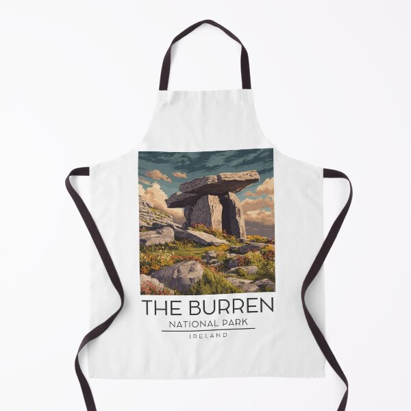 Item preview, A Vintage Illustration of The Burren National Park - Ireland designed and sold by GoodOldVintage.