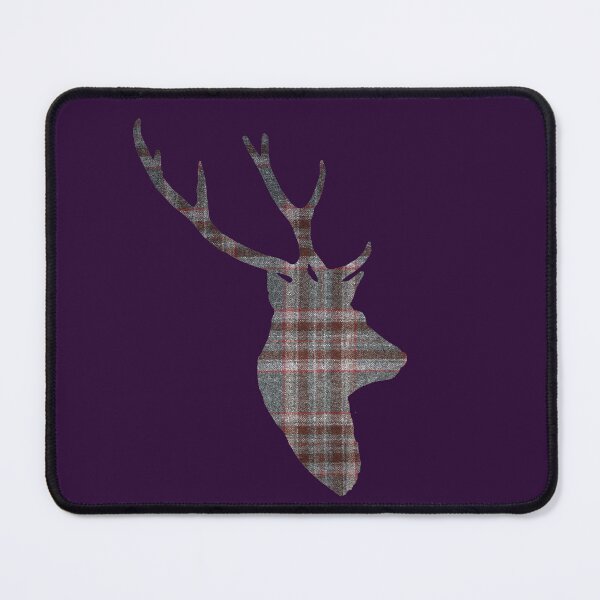 Item preview, Stag in Red and Grey Tartan designed and sold by Murph's Images.