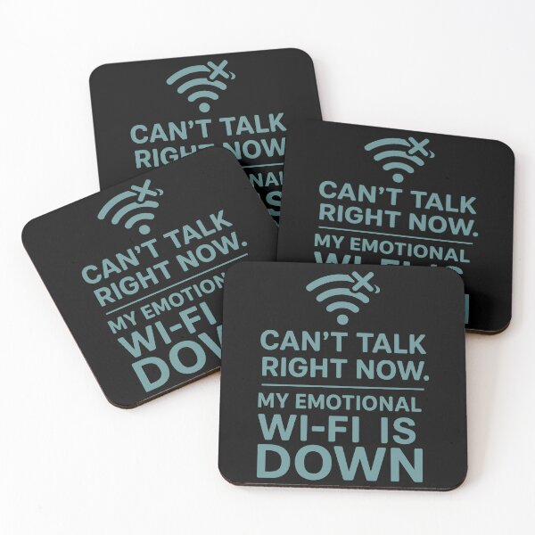 Item preview, Funny Emotional Wi-Fi Quote – Mental Health Humor T-Shirt Design designed and sold by TeeTimeTreasure.
