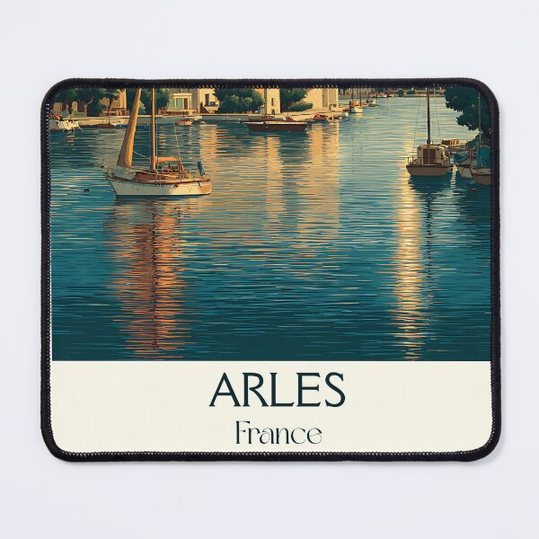 Item preview, Arles France Vintage Travel Poster – Historic Roman Town Wall Art designed and sold by TuncGK.