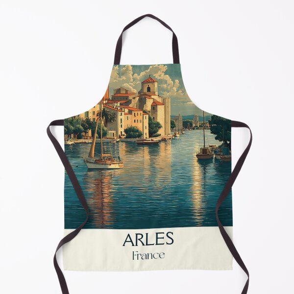 Item preview, Arles France Vintage Travel Poster – Historic Roman Town Wall Art designed and sold by TuncGK.