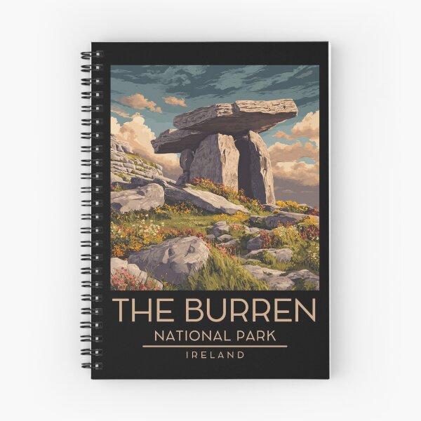 Item preview, A Vintage Illustration of The Burren National Park - Ireland  designed and sold by GoodOldVintage.