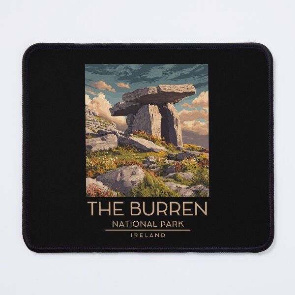 Item preview, A Vintage Illustration of The Burren National Park - Ireland  designed and sold by GoodOldVintage.