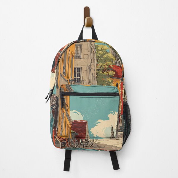 Item preview, Avignon France Travel Art – Vintage Poster of Medieval Cityscape designed and sold by TuncGK.