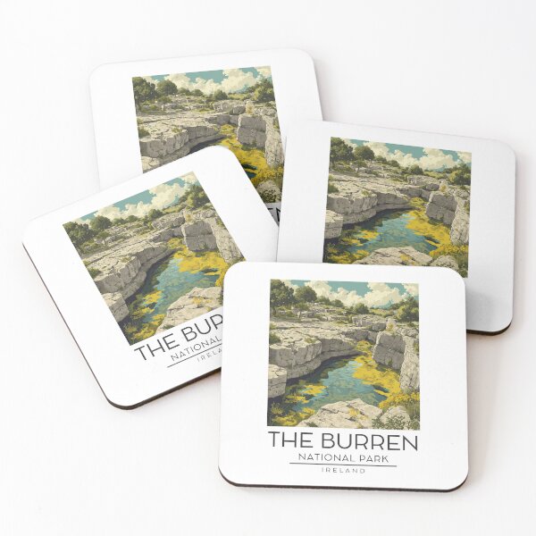 Item preview, A Vintage Illustration of The Burren National Park - Ireland  designed and sold by GoodOldVintage.
