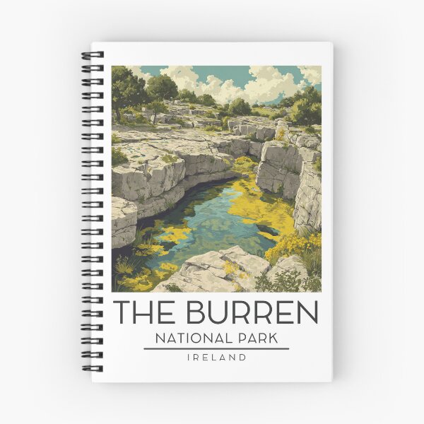 Item preview, A Vintage Illustration of The Burren National Park - Ireland  designed and sold by GoodOldVintage.