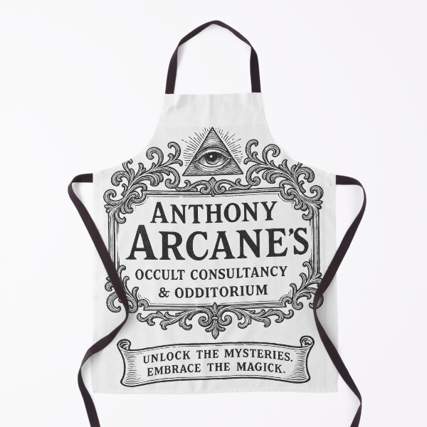 Item preview, Anthony Arcane's Occult Consultancy & Odditorium logo (Black print) designed and sold by Tony Bondioli - Art & Design.