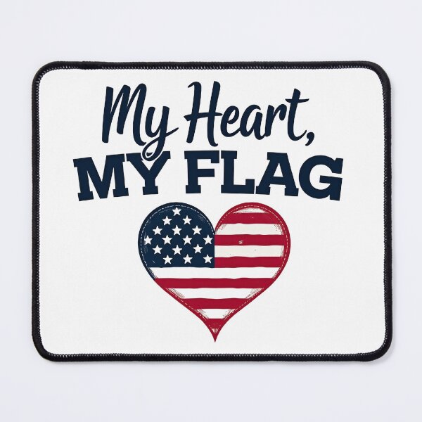 Item preview, Patriotic USA Flag Heart T-Shirt, My Heart My Flag Graphic Tee, American Pride Shirt, 4th of July Outfit, Red White Blue Shirt designed and sold by JeffreyWayne.
