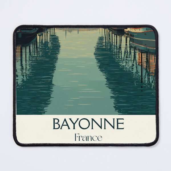 Item preview, Bayonne France Travel Poster – Vintage Scenic River City Artwork designed and sold by TuncGK.