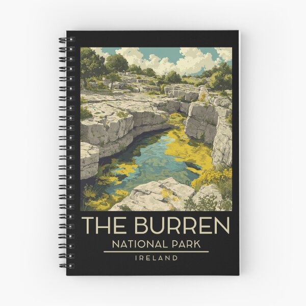 Item preview, A Vintage Illustration of The Burren National Park - Ireland  designed and sold by GoodOldVintage.