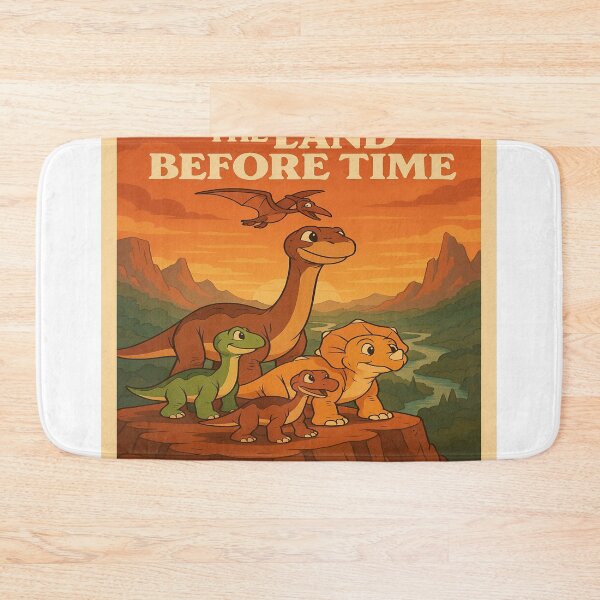 Item preview, The Land Before Time – Vintage Cliffside Poster designed and sold by DreamistStore.