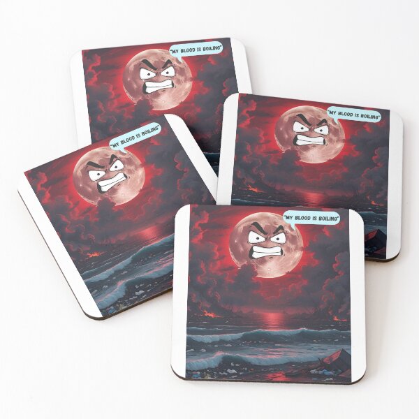 Item preview, My Blood Is Boiling – Angry Blood Moon Design designed and sold by sniffpad.