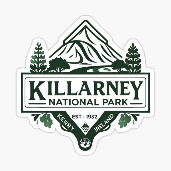 Vista previa del artículo con la obra «Una ilustración vintage del Parque Nacional de Killarney (Irlanda)», diseñado y vendido por GoodOldVintage.