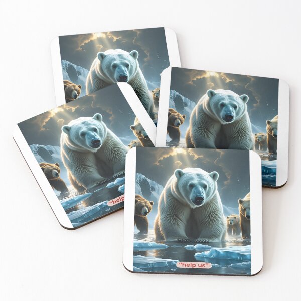 Item preview, Help Us – Polar Bears on Thin Ice designed and sold by sniffpad.